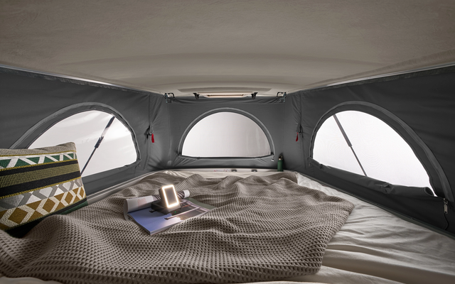 In the sleeping roof you can cuddle with a view.